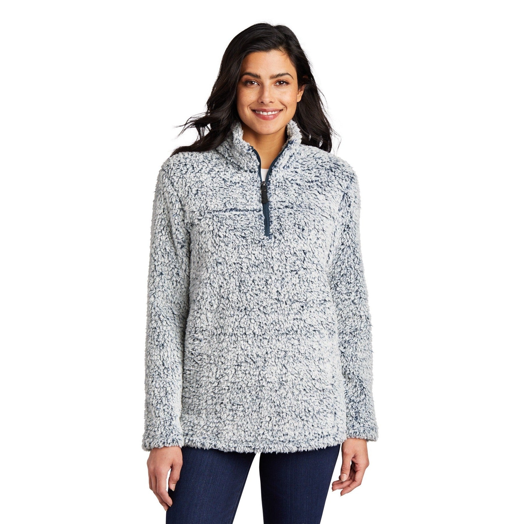 Port Authority-Port Authority® Women's Cozy 1/4-Zip Fleece L130-MedTech-5